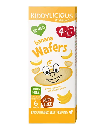 Kiddylicious Banana Mini Wafers - 16g