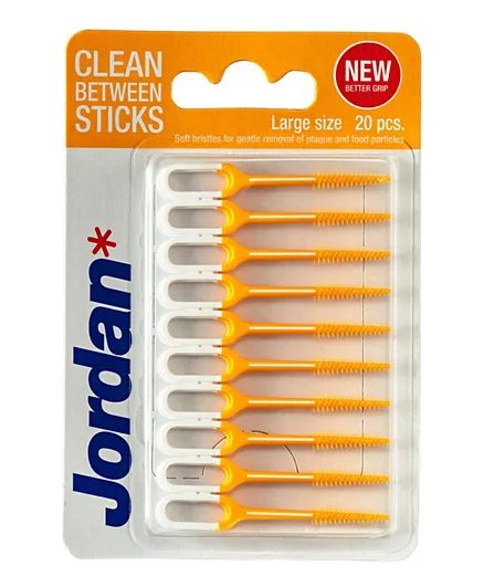 Jordan Oral Care Clean Between Sticks Large Size - 20 Pieces