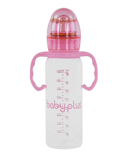 Baby Plus Feeding Bottle Pink - 250ml