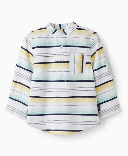 Zippy Striped Full Sleeves Shirt Cotton Shirt - Multicolor