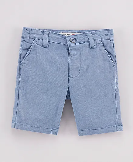 Minoti Basic Chino Shorts - Blue