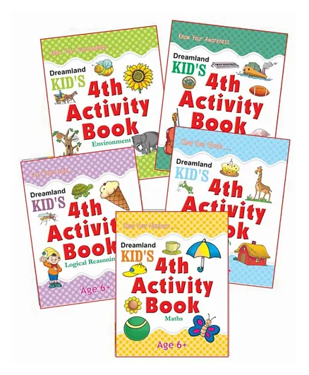 Kid's Activity Book Pack 5 Titles - English