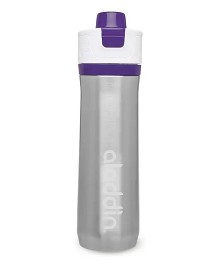 Aladdin Active Hydration Thermavac Stainless Steel Water Bottle Purple - 0.6L
