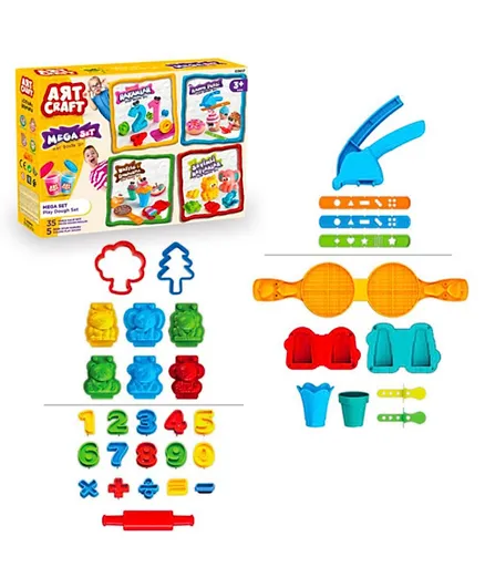 DEDE Toys Art Craft Mega Dough Set - Multicolor