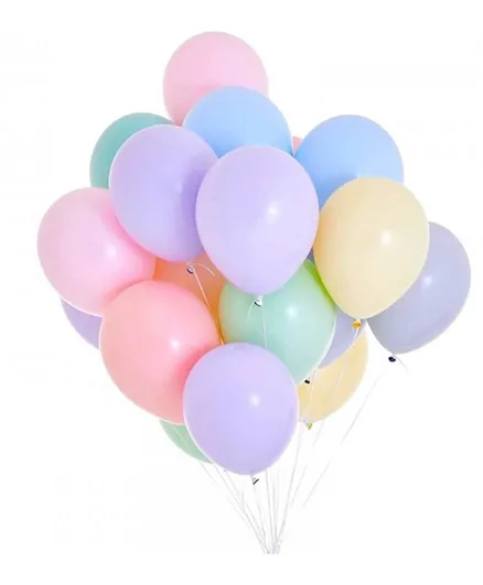 Highland Pack of 50 Pastel Balloons for Birthday Anniversary Decorations - 9 Inches