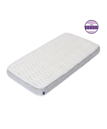 Clevamama ClevaFoam  Pocket Sprung Mattress Cot Bed Size - White