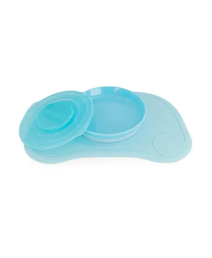 Twistshake Click-Mat with Plate & Lid - Pastel Blue