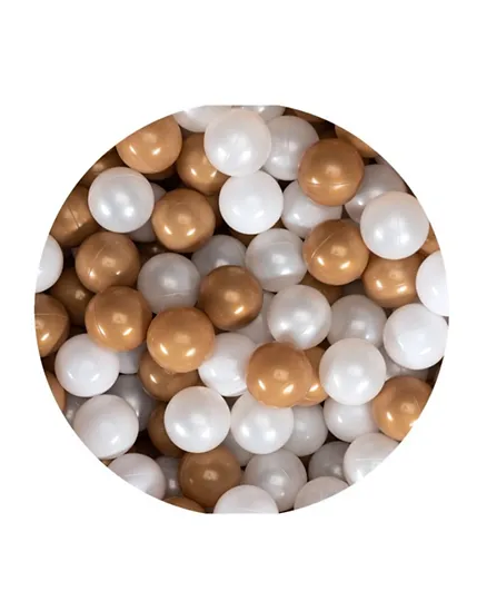 Ezzro Golden Balls Mix 200 Golden, 100 White, 100 Pearl - 400 Pieces