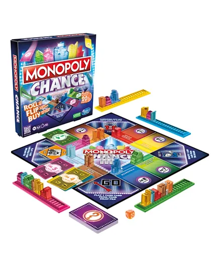 Monopoly Chance Board Game - 2 to 4 Players