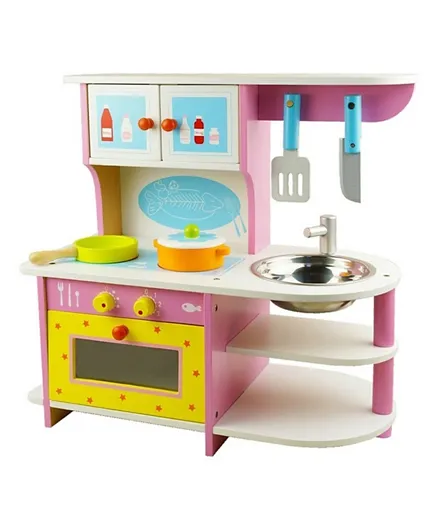 Sing2Sky Wooden Kitchen Set - Pink