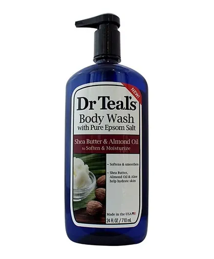 Dr Teals Epsom Salt Body Wash Shea Butter & Almond Oil - 710mL