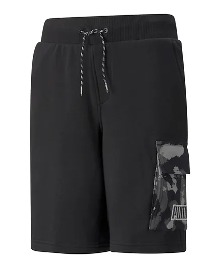 PUMA Alpha Cargo Sweat Shorts TR - Black