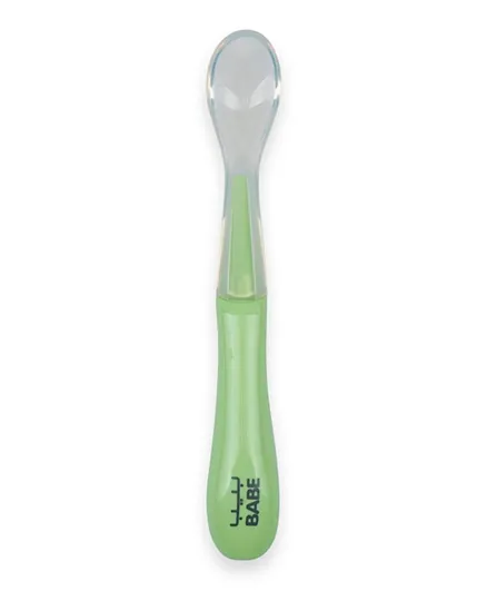 Babe Baby Silicone Spoon - Green