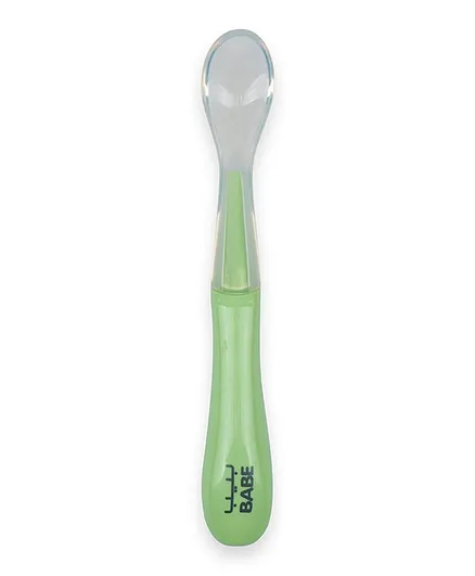 Babe Baby Silicone Spoon - Green