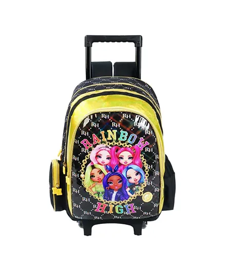 Rainbow High Trolley Bag Black - 18 Inch