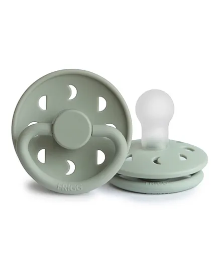 FRIGG Moon Phase Silicone Baby Pacifier 1-Pack Sage - Size 1