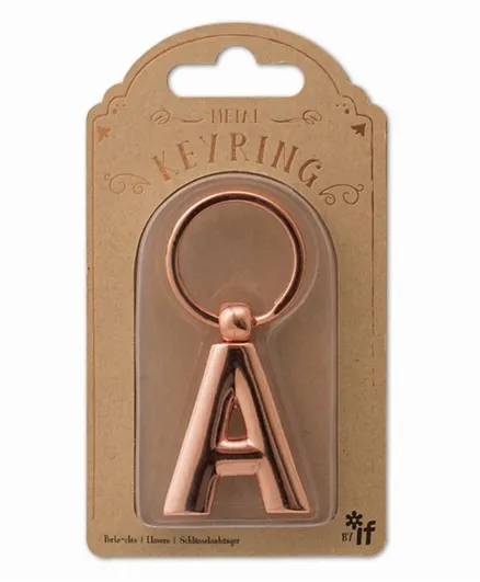 ميدالية مفاتيح بحرف A من آي إف - نحاسية