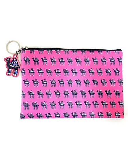 Fay Lawson Funky Camel Print Trendy Travel Bag  - Pink