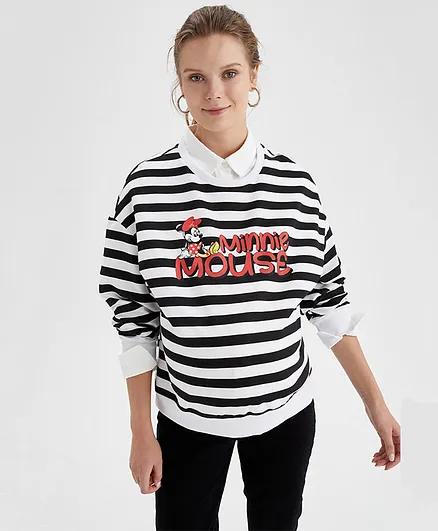 DeFacto Minnie Mouse Striped Maternity T-Shirt - Multicolour