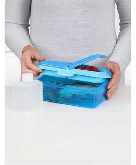Sistema Slimline Quaddie Lunch Box Blue - 1.5L