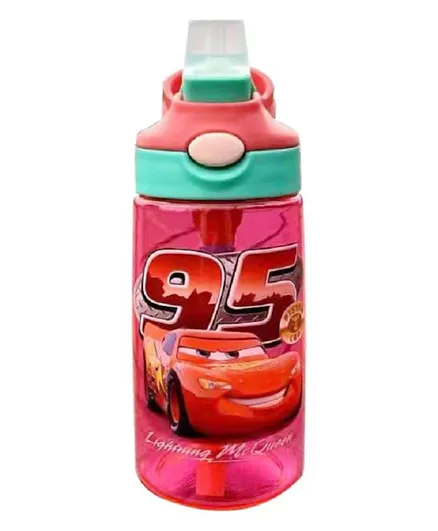 Bonjour Cars Sip Box Kids Water Bottle with Straw Red - 400mL
