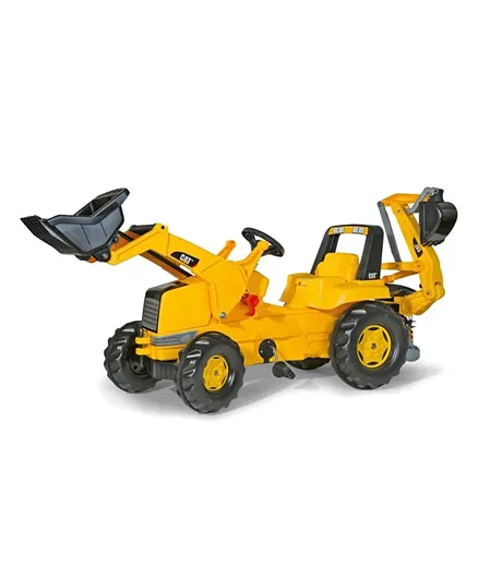 Rolly Toys CAT Ride On Excavator and Digger - Yellow