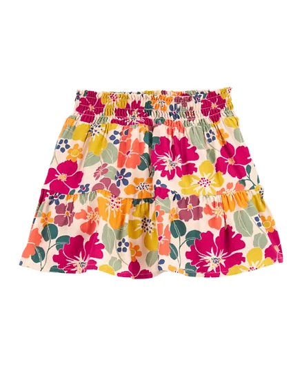 Carter's Brown Floral Skirt - Multicolor