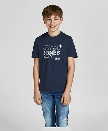 Jack & Jones Junior Graphic T-Shirt - Navy Blazer