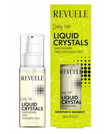 REVUELE Lively Hair Liquid Crystals With Macadamia And Avocado Oils - 50mL