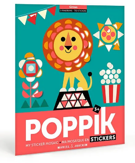 Poppik My Sticker Mosaic Circus - 750 Stickers