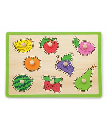 فيغا - لعبة ألغاز فواكه خشبية مسطحة  - متعددة الألوان