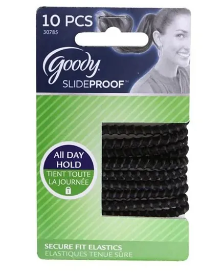 Goody Ouchless Braided Elastics Black - Pack of 10