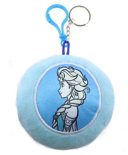 Disney Frozen Stuffed Plush Doll Key Chain with Embroidery - Blue