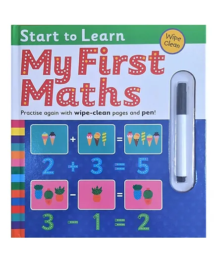 Wipe Clean Start To Learn My First Maths - English