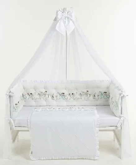 مظلة سرير أطفال ماجيك من مونيت بيبي - لون أبيض