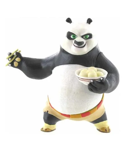 Kung Fu Panda Comansi Eating Po  White & Black - 8.5 cm