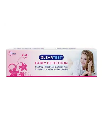 Clear Test Early Detection Midstream Ovulation Test 08166 - 5 Pieces