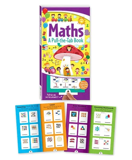A Pull-The-Tab Book Maths Board Book - 14 Pages
