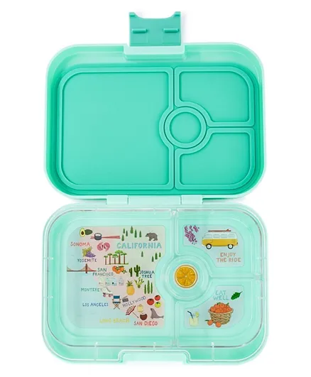 Yumbox Surf 4 Compartment Lunchbox - Green