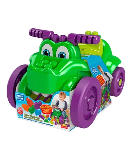 Mega Bloks Ride n’ Chomp Croc - Green & Purple