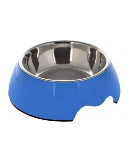 نوترابيت - وعاء دائري من الميلامين للحيوانات الأليفة - أزرق 350 مل