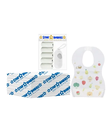 Star Babies Combo Pack White - 22 Pieces
