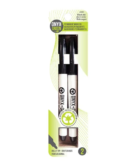Onyx & Green Black Permanent Marker (2001) - Pack of 2
