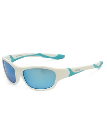 نظارة شمسية رياضية للأولاد من كولسون - لون أبيض ثلجي وأزرق