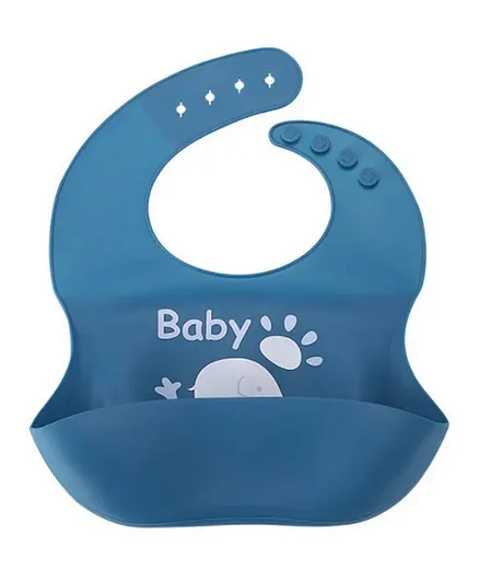 Highland Silicone Baby Bib - Blue