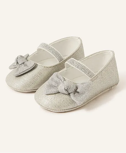 Monsoon Children Baby Piper Ballerinas - Silver