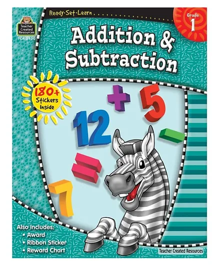 Teacher Created Resource Grade 1 Ready Set Learn Addition & Subtraction - 64 Pages