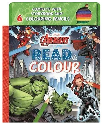 Marvel Avengers Read & Colour - English