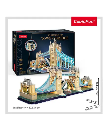 CubicFun 3D LED Puzzles Tower Bridge - 222 Pieces
