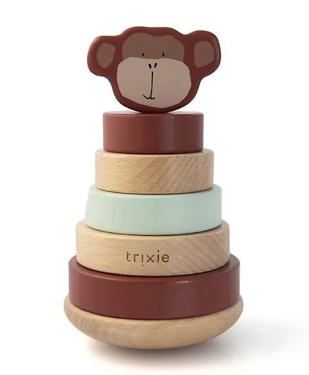 Trixie Wooden Stacking Toy Mr. Monkey - 7 Pieces